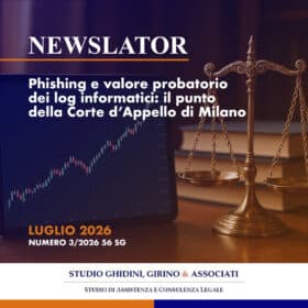 NEWSLATOR n° 3 – 2026 – hishing e valore probatorio dei log informatici: il punto della Corte d’Appello di Milano